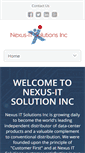 Mobile Screenshot of nexusitsol.com