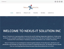 Tablet Screenshot of nexusitsol.com